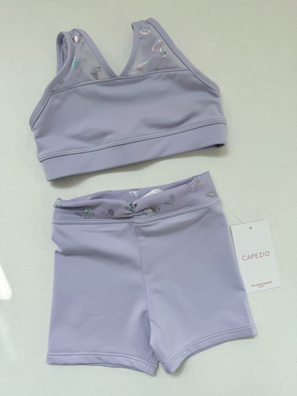 Capezio Lilac Dance Crop Top & Shorts Set Toddler